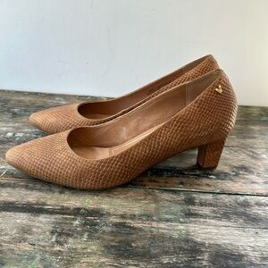Vionic Madison Mia Pump Brown Snake Size Size 9